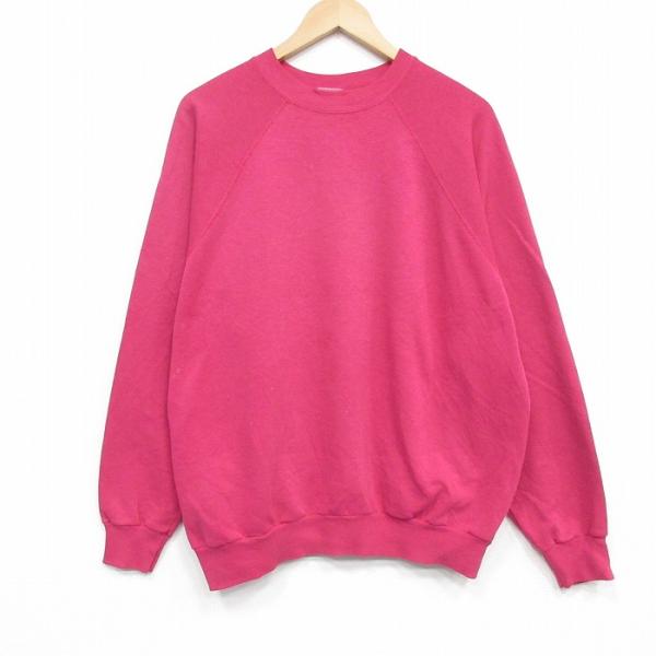 XL/古着 TULTEX 長袖 スウェット メンズ 90年代 90s 無地 ラグラン