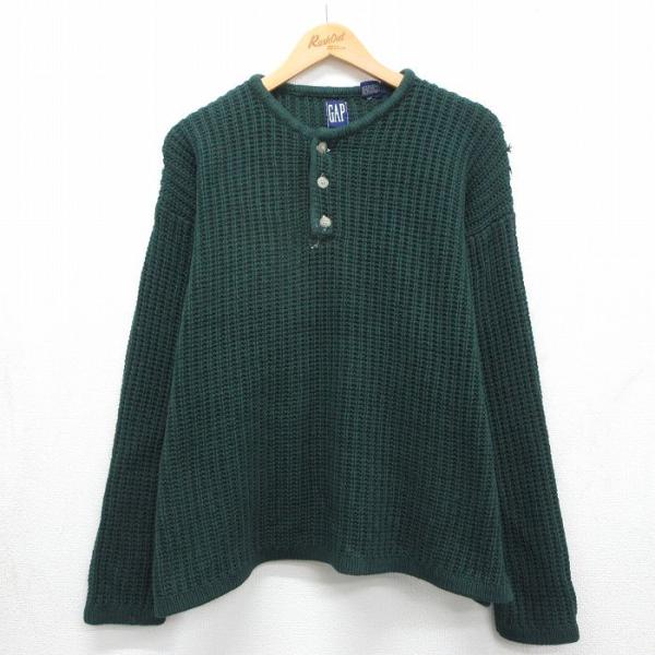 GAP（ギャップ） XL/古着 長袖 セーター メンズ 90年代 90s 無地