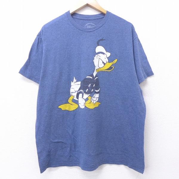 登場大人気アイテム レア 古着○Tシャツ ディズニー ドナルド ブルー