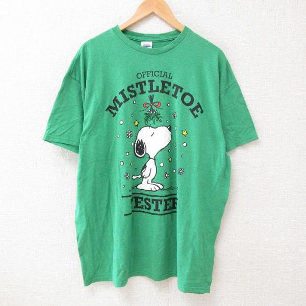 SNOOPY（スヌーピー） XL/古着 半袖 Tシャツ メンズ ピーナッツ 大きい