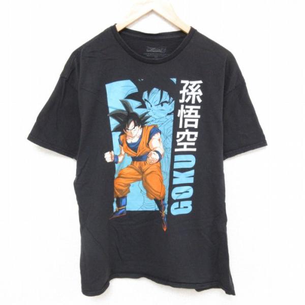 XL/古着 半袖 Tシャツ メンズ アニメ ドラゴンボールZ 孫悟空 コットン