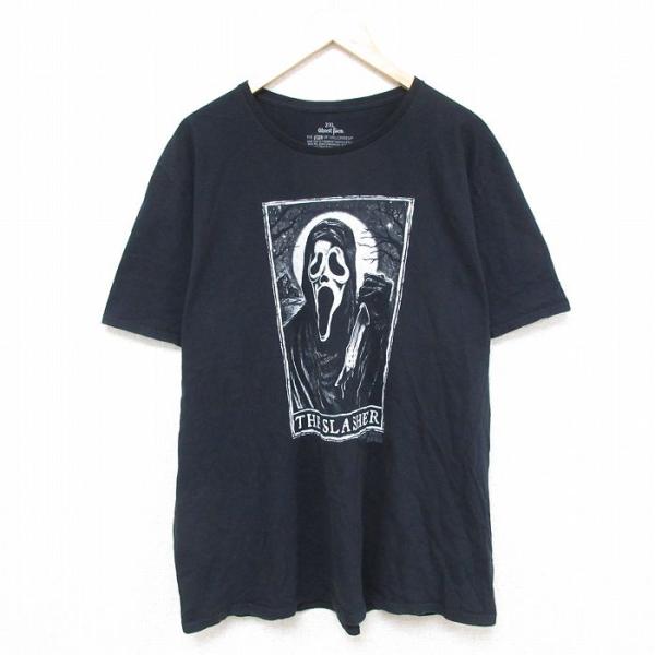 50%OFF】XL/古着 半袖 Tシャツ メンズ ホラー映画 スクリーム コットン