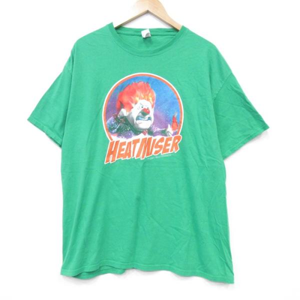 XL/古着 フルーツオブザルーム 半袖 Tシャツ メンズ THE YEAR WITHOUT A SANTA CLAUS 大きいサイズ コットン クルーネック 5OF