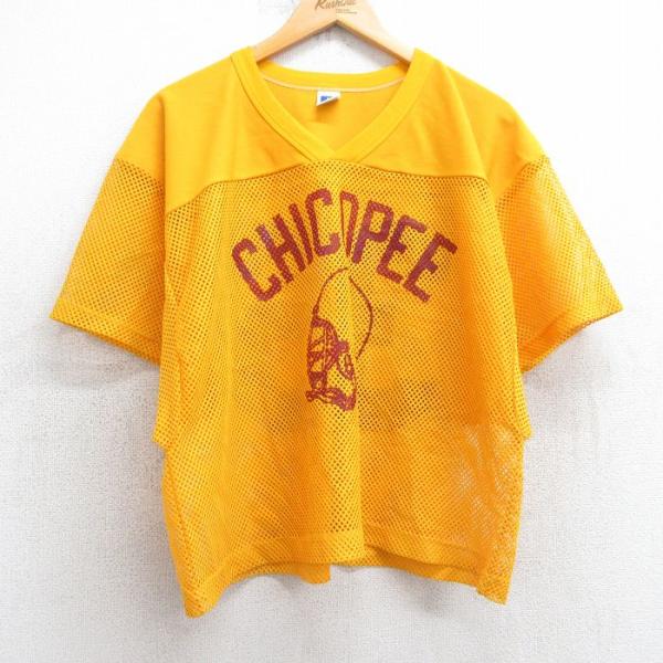 XL/古着 ラッセル 半袖 ビンテージ フットボール Tシャツ メンズ 80s