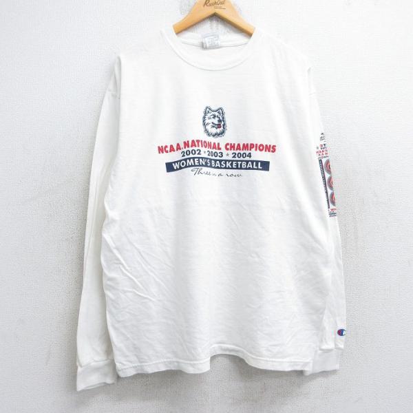 Champion（チャンピオン） XL/古着 長袖 ビンテージ Tシャツ メンズ