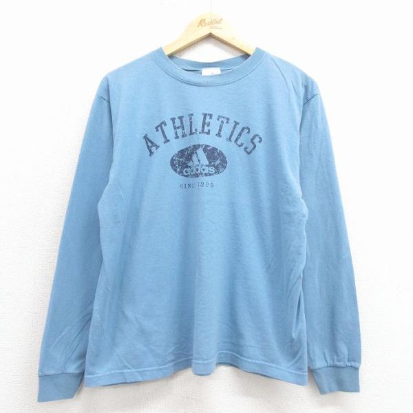 adidas（アディダス） L/古着 長袖 ビンテージ Tシャツ メンズ 90年代