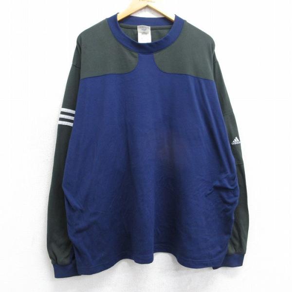 adidas（アディダス） XL/古着 長袖 ビンテージ Tシャツ メンズ 90年代