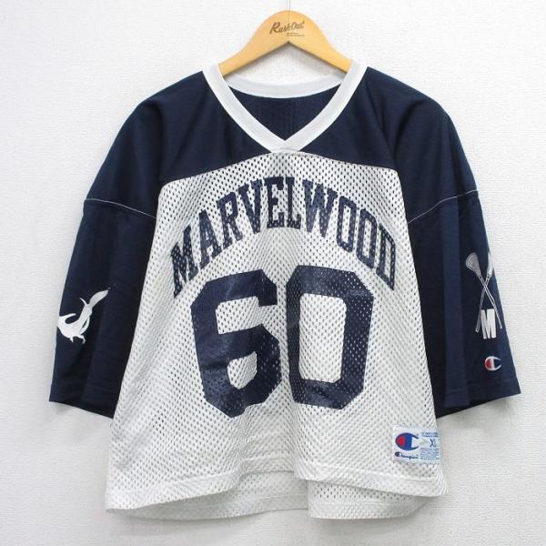MARVEL（マーベル） XL/古着 チャンピオン Champion 7分袖 ビンテージ