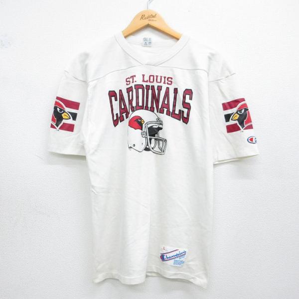 Champion（チャンピオン） M/古着 半袖 ビンテージ フットボール T