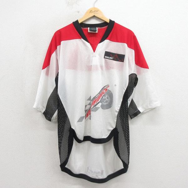 XL/古着 半袖 ビンテージ Tシャツ アイスホッケー ジャージ メンズ 00