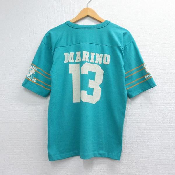 M/古着 半袖 ビンテージ フットボール Tシャツ メンズ 80年代 80s NFL