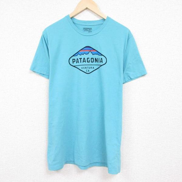 XL/古着 パタゴニア patagonia 半袖 ブランド Tシャツ メンズ ビッグロゴ クルーネッ...