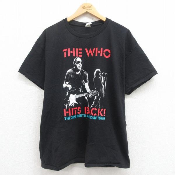 Hanes（ヘインズ） XL/古着 半袖 ロック バンド Tシャツ メンズ ザフー