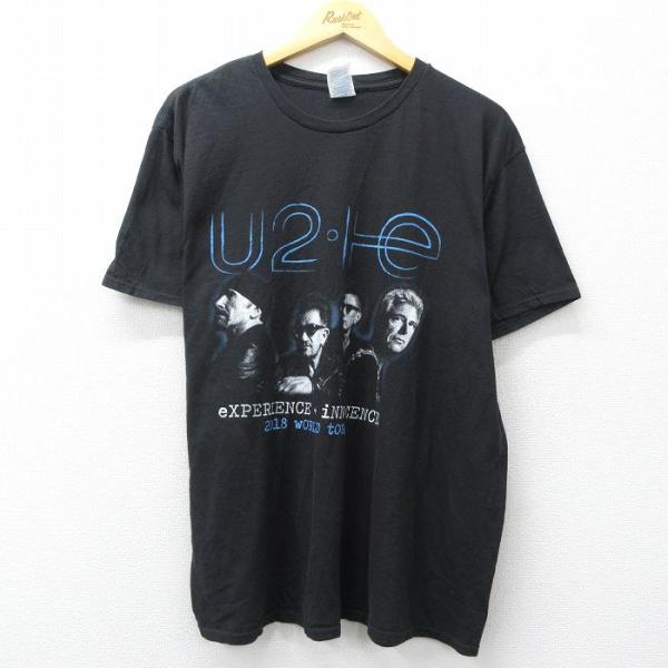 正規品 ash バンドTシャツ　Lサイズ メルトダウンツアーT 希少 古着 XL/古着 半袖 ロック バンド Tシャツ メンズ U2 コットン クルーネック