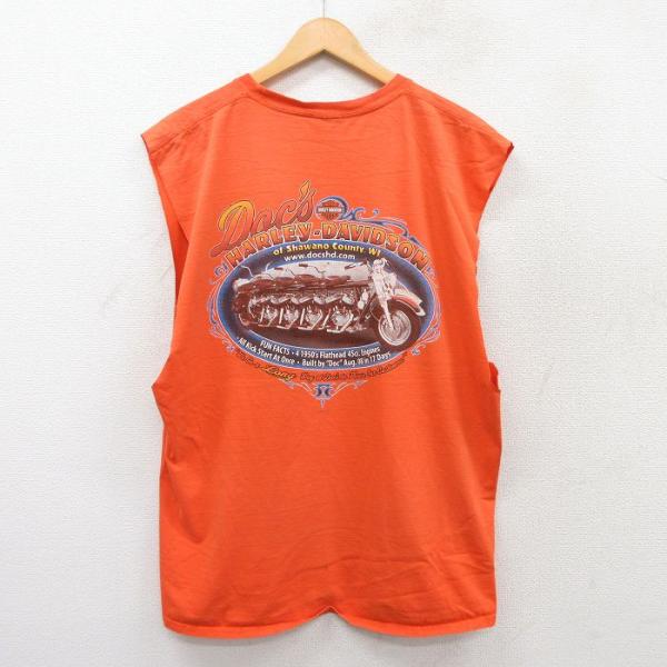 Harley Davidson（ハーレー・ダビッドソン） XL/古着 ノースリーブ T