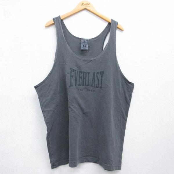 XL/古着 ビンテージ タンクトップ メンズ 90年代 90s EVERLAST 大きい