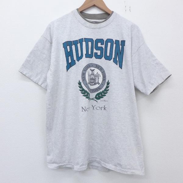 XL/古着 半袖 ビンテージ Tシャツ メンズ 90s ニューヨーク カレッジ 