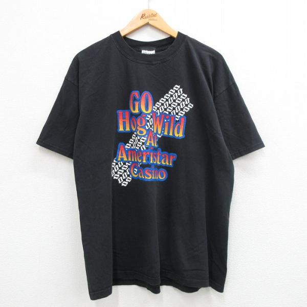 XL/古着 半袖 ビンテージ Tシャツ メンズ 00s カジノ コットン クルー