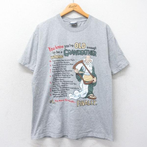 L/古着 半袖 ビンテージ Tシャツ メンズ 00s GRAND FATHRT クルー