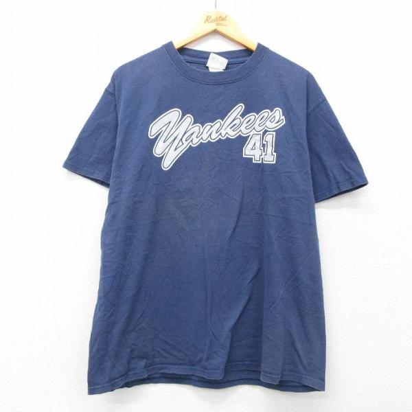 MLB XL/古着 半袖 ビンテージ Tシャツ メンズ 00s MLB ニューヨーク