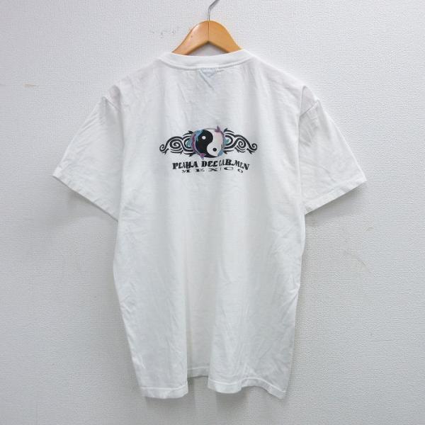 20%OFF】XL/古着 半袖 ビンテージ Tシャツ メンズ 00s 陰陽 イルカ 