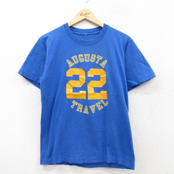 M/古着 半袖 ビンテージ Tシャツ メンズ 90s オーガスタ 22 クルー