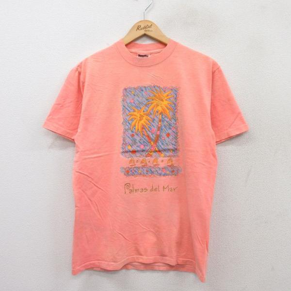 M/古着 オニータ ONEITA 半袖 ビンテージ Tシャツ メンズ 90s ヤシの木