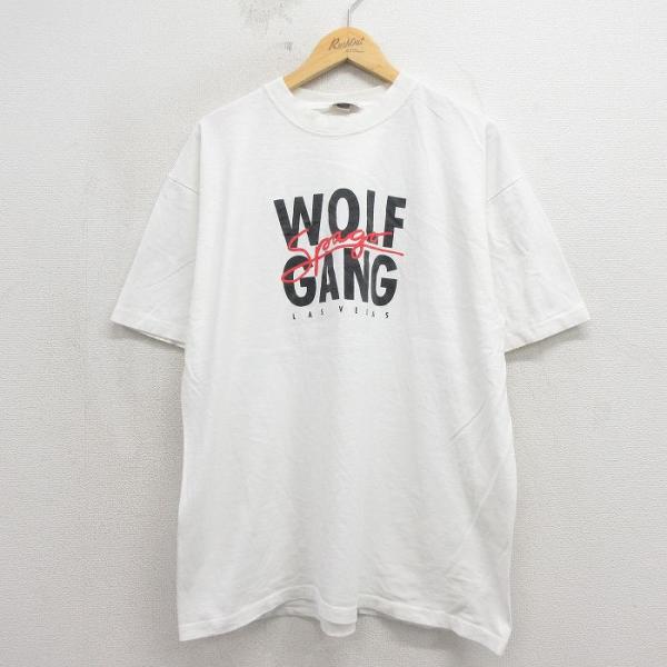 XL/古着 半袖 ビンテージ Tシャツ メンズ 00年代 00s WOLF コットン