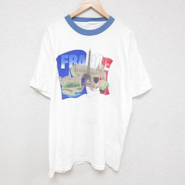 XL/古着 半袖 ビンテージ Tシャツ メンズ 90s エッフェル塔 大きい