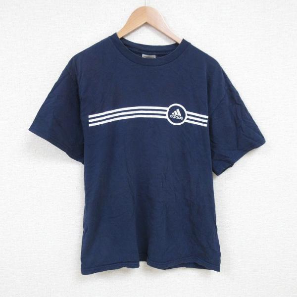 adidas L/古着 アディダス 半袖 ビンテージ Tシャツ メンズ 00sワン