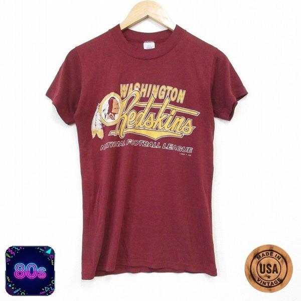 ⁠【激レア】80s チャンピオン ワシントンレッドスキンズ フットボールTシャツ S/古着 半袖 ビンテージ Tシャツ メンズ 80s NFL ワシントンレッド