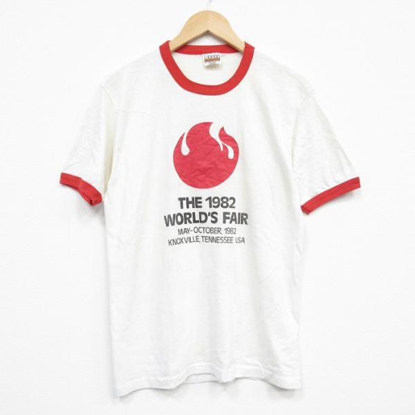 Hanes M/古着 ヘインズ 半袖 ビンテージ Tシャツ メンズ 80s ワールド  