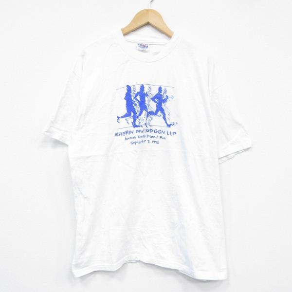 Hanes（ヘインズ） XL/古着 半袖 ビンテージ Tシャツ メンズ 90s