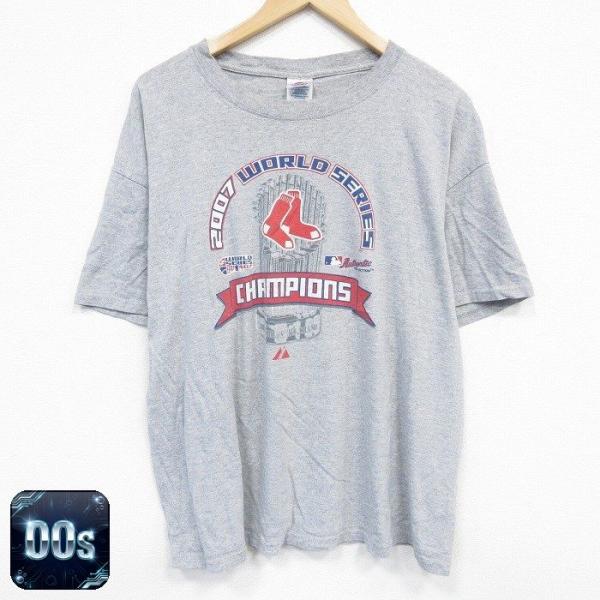 MLB XL/古着 半袖 ビンテージ Tシャツ メンズ 00s MLB ボストンレッド