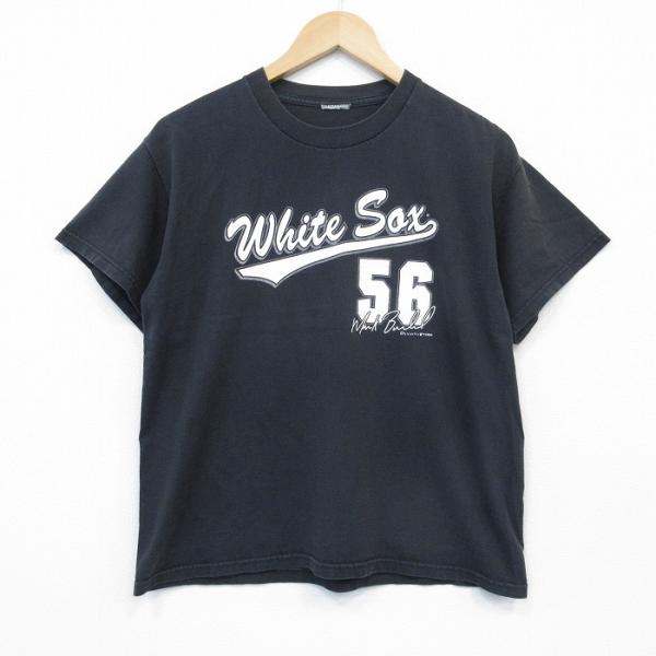M/古着 半袖 ビンテージ Tシャツ メンズ 00s MLB シカゴホワイト