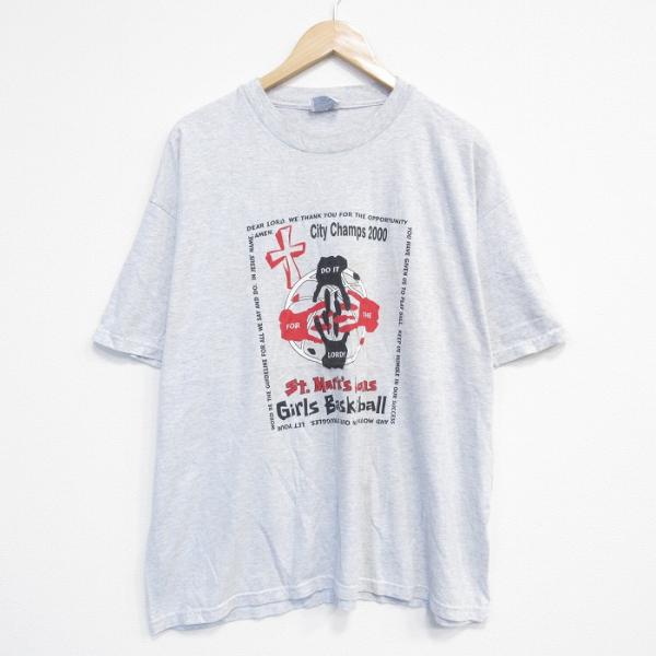Hanes バスケットボール選手 Tシャツ Lサイズ Hanes（ヘインズ） XL/古着 半袖 ビンテージ Tシャツ メンズ 00年代