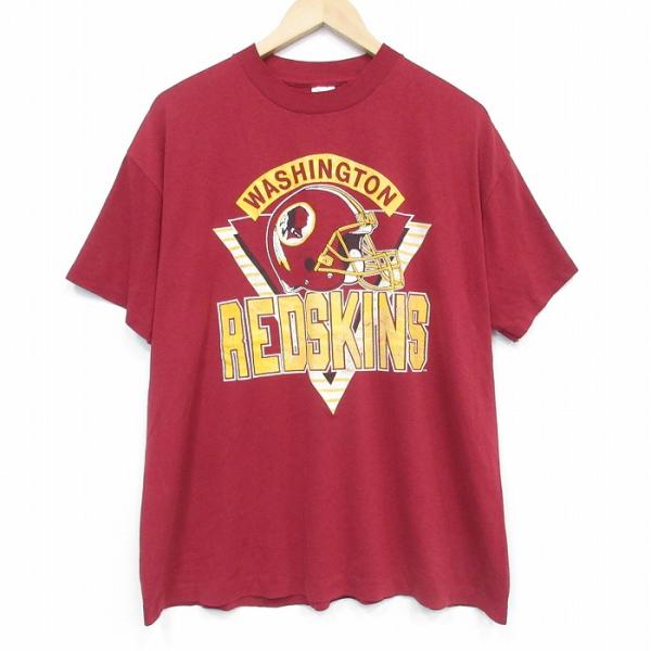 XL/古着 半袖 ビンテージ Tシャツ メンズ 80年代 80s NFL ワシントン