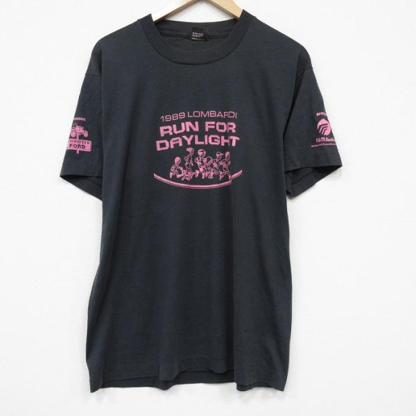 XL/古着 半袖 ビンテージ Tシャツ メンズ 80年代 80s マラソン クルー