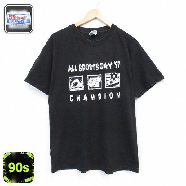 Hanes（ヘインズ） L/古着 半袖 ビンテージ Tシャツ メンズ 90年代 90s