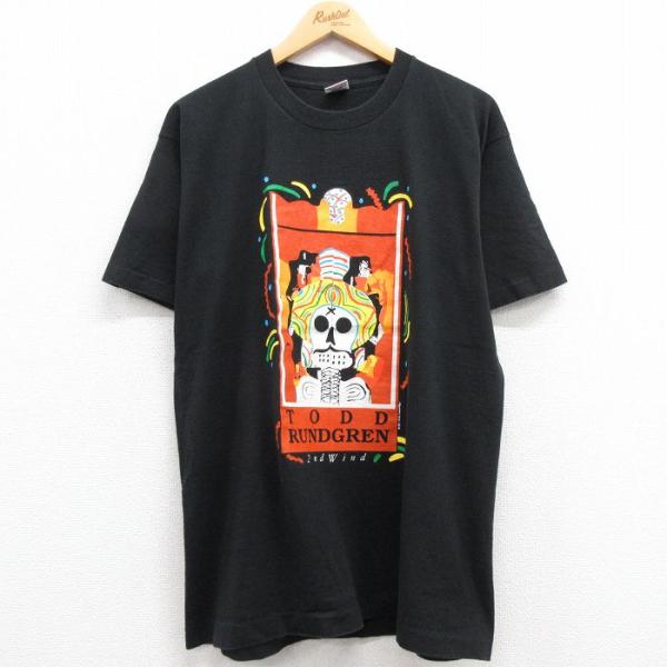 XL/古着 半袖 ビンテージ ロック バンド Tシャツ メンズ 90s トッド