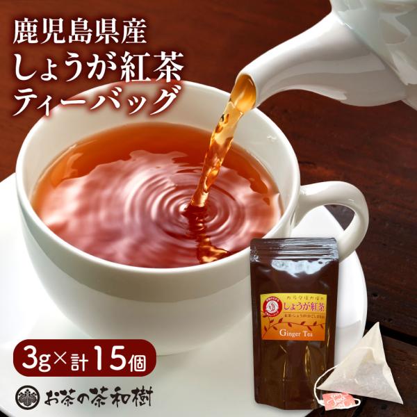 [ 紅茶 ] しょうが紅茶 ティーバッグ 3g × 15袋 [ 鹿児島県産 ティーパック お歳暮 プレゼント 古市製茶 ]