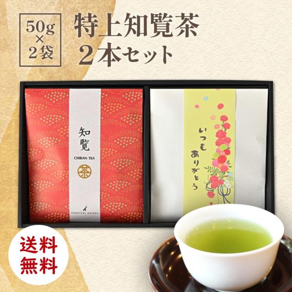 お茶 特上 知覧茶 ２本セット(50g×2) [ ギフト 母の日 煎茶 お歳暮 贈り物 ご挨拶 お祝い お中元 プレゼント ]