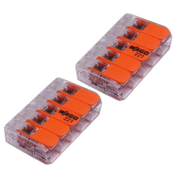 (25個入り) JAPPY ワンタッチコネクタ WFR/WFシリーズ WFRシリーズ（クリアタイプ） WFR-5-JP 4mm2対応品 ／ 箱入り