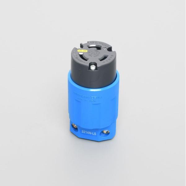 アメリカン電機 3214N-L5-BL引掛形 コネクタボディ 青 4948265611004