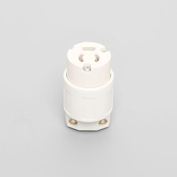 アメリカン電機 7114GNZ-IV 抜止形コードコネクタボディ白 4948265615606