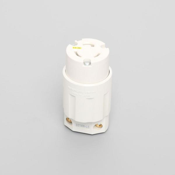 アメリカン電機 3214N-L5-IV引掛形 コネクタボディ 白 4948265619420