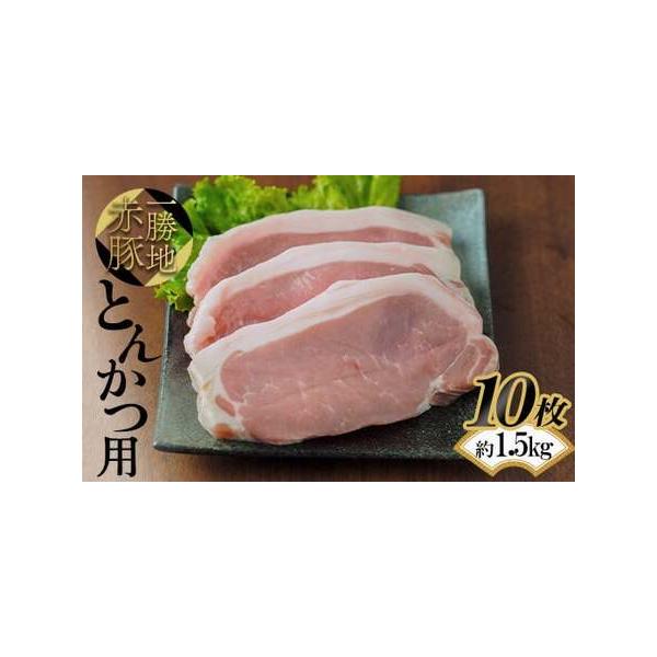 ふるさと納税 一勝地赤豚 とんかつ用 10枚（約1.5kg）FKP9-525 熊本県球磨村