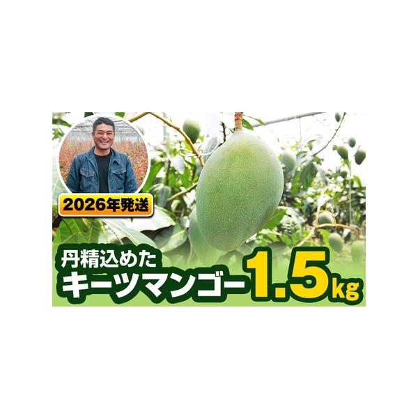 ■ 容量　キーツマンゴー1.5kg（1玉〜3玉）　※玉数・大きさは指定できません。　　注意：冷蔵庫にすぐ入れるのはお待ちください！　商品到着後は追熟（一定期間常温で置き完熟させること）し、食べ頃になったら冷やしてお召し上がりください。　※甘...