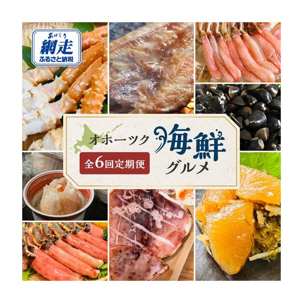 ふるさと納税 【定期便】オホーツク海鮮グルメ定期便 6回 ※着日指定不可 ※離島への配送不可 ABAO068 | 定期便 北海道網走市