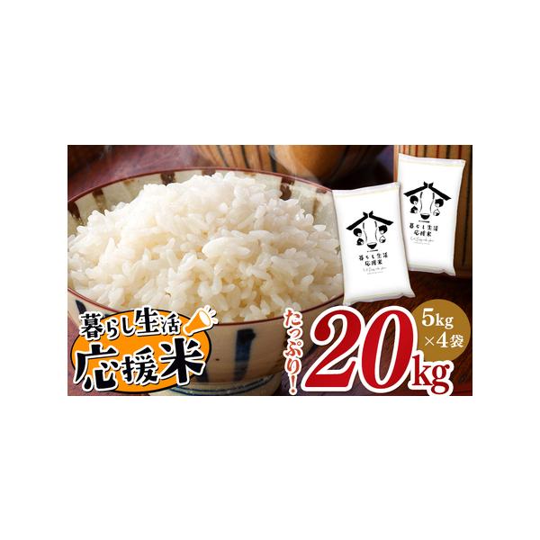 ふるさと納税 暮らし生活 米農家 応援米 20kg | 精米 白米 お米 毎日